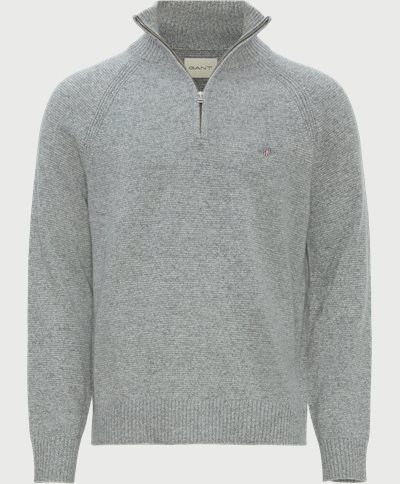 Gant Knitwear BICOLORED RAGLAN H-ZIP 8050184 Grey